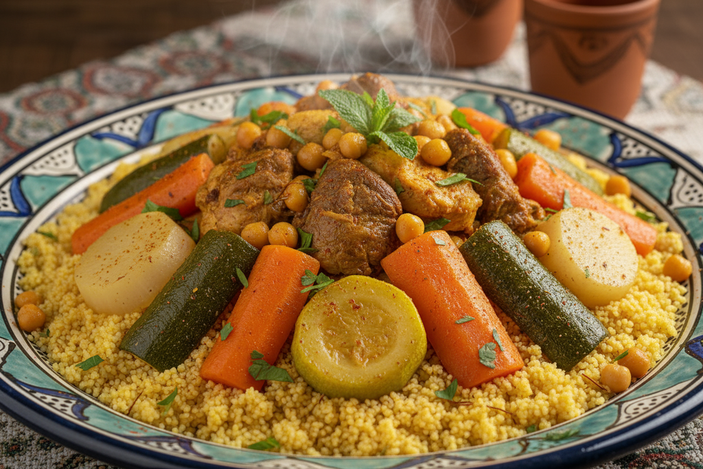 Couscous aux légumes et viande