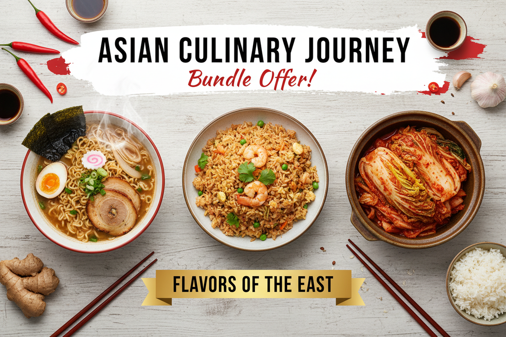Bundle Asie Authentique – 3 eBooks PDF Cuisine Japonaise, Chinoise & Coréenne K-Food - chefsuniverse