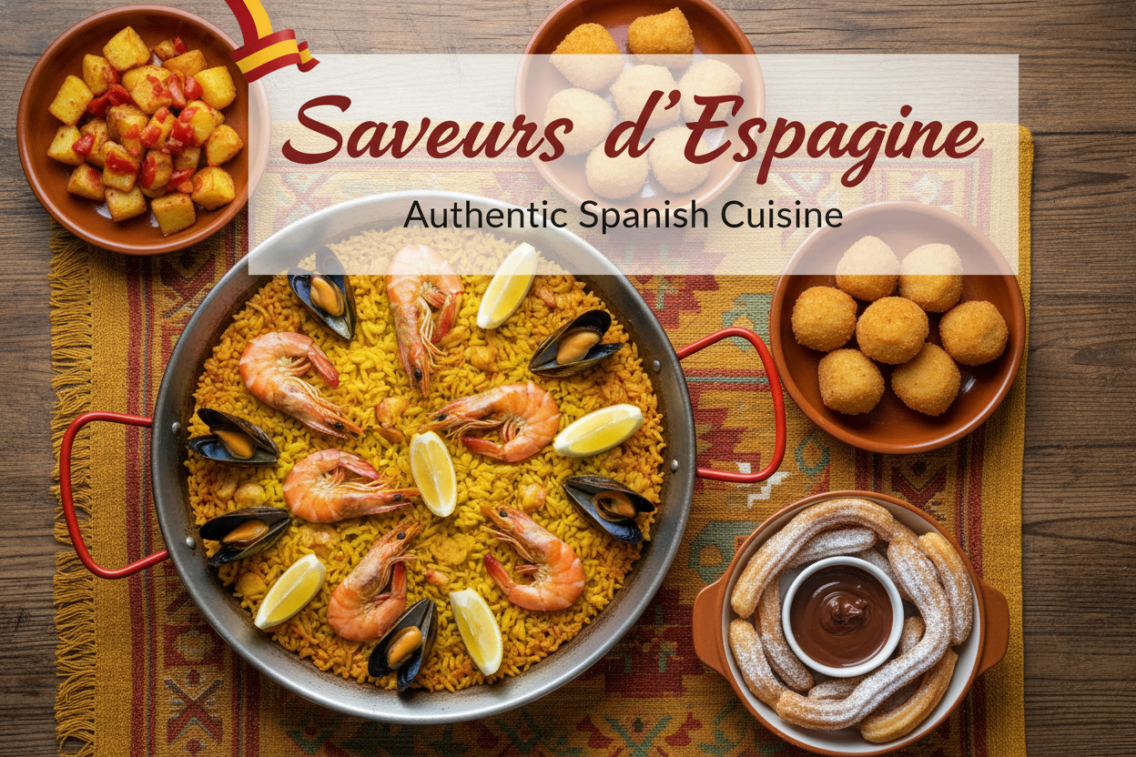 Couverture Saveurs d'Espagne - Paella et Tapas