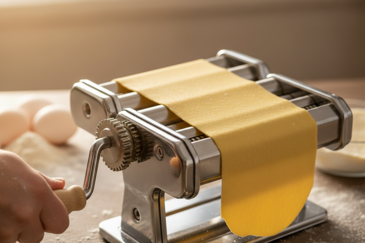 Pasta Maker Rollers Detail