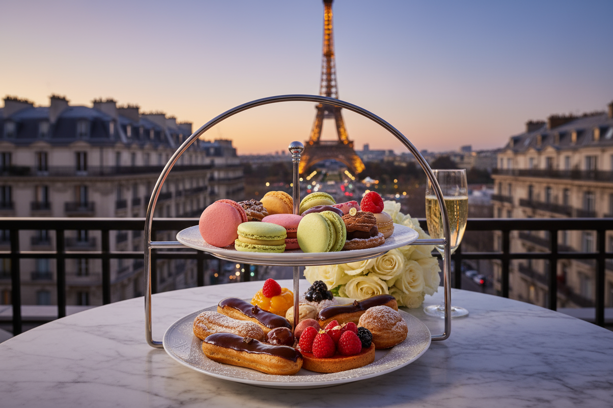patisserie plat sous la tour eiffele 
